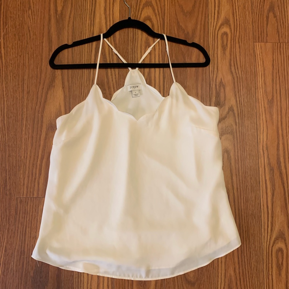 Jcrew Scallop Tank Top